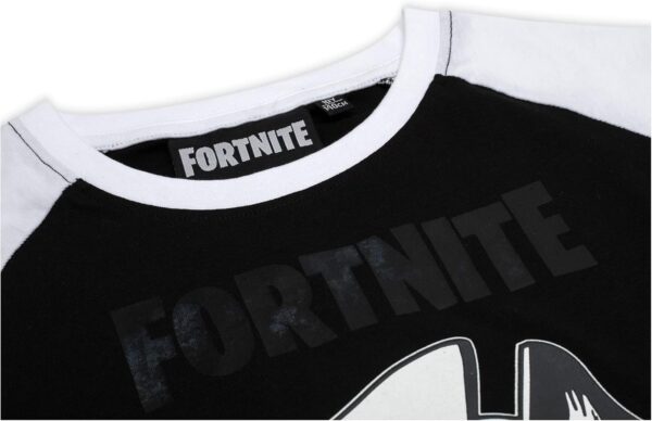 fortnite fishing rods garçons filles t shirt à manches longues tailles 140 152 164 176 ados 10 12 14 16 ans noir/blanc