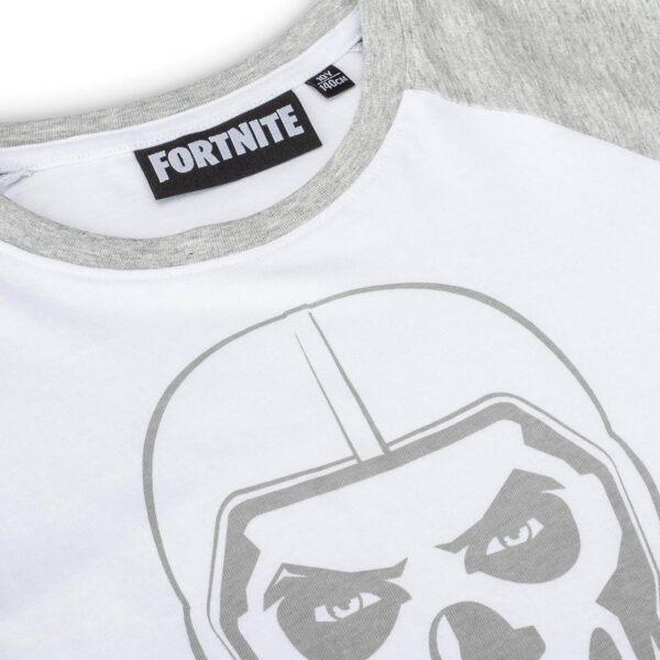 fortnite years skull trooper manches longues pour hommes blanc/gris chiné