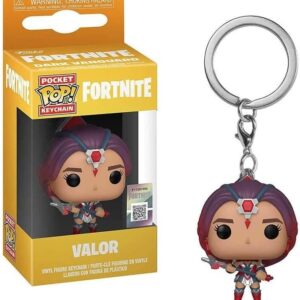 funko fortnite porte clés pocket pop! vinyle valor 4 cm