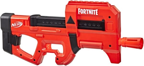 nerf fortnite compact smg, blaster de fléchettes motorisé, revêtement ultra rouge, chargeur interne de 8 fléchettes, comprend 8 fléchettes nerf elite