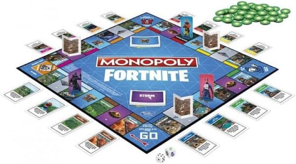 monopoly monopoly fortnite, jeu de société, jeu de société, version française, carton, multicolore, l, 7 joueurs