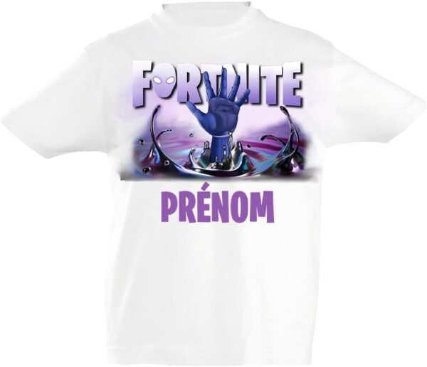 t shirt fortnite personnalisé pour enfants chemise de jeu personnalisée avec prénom ou texte qualité premium et authentique pour enfants garçons