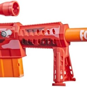 nerf fortnite, heavy sr blaster, le plus long fortnite blaster, visée détachable, 6 fléchettes, 6 dart magazine