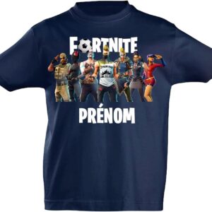 chemise personnalisée pour enfants chemise de jeu personnalisée de couleur de teinture premium et authentique avec prénom ou texte pour enfants garçons pour les fans de fortnite