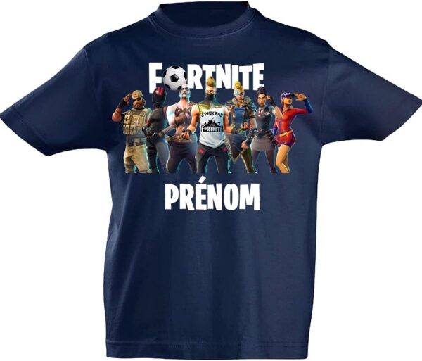 chemise personnalisée pour enfants chemise de jeu personnalisée de couleur de teinture premium et authentique avec prénom ou texte pour enfants garçons pour les fans de fortnite