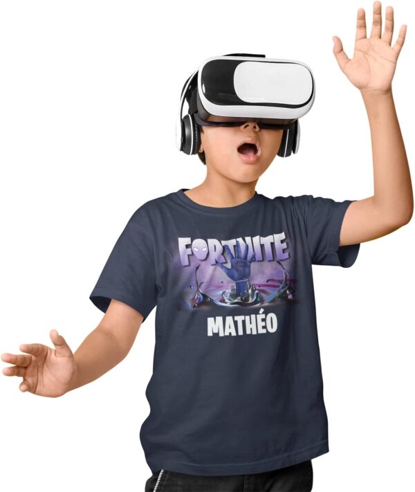 t shirt fortnite personnalisé pour enfants chemise de jeu personnalisée avec prénom ou texte qualité premium et authentique pour enfants garçons