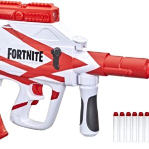 nerf fortnite b ar motorized dart blaster fortnite converge wrap, motorized 10 dart blasting, 10 dart clip, 10 official elite darts