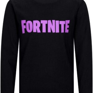 fortnite | jouets et joueurs | logo noir | chemise de jeu à manches longues | Âge 10 16 ans