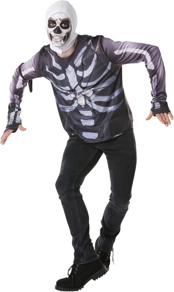 rubies fortnite officiel fortnite skull trooper haut + cagoule petit 140 cm