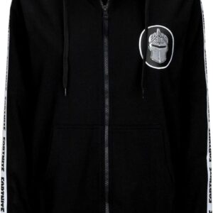 fortnite black knight sweat à capuche zippé adulte manches longues noir unisexe tailles s xl