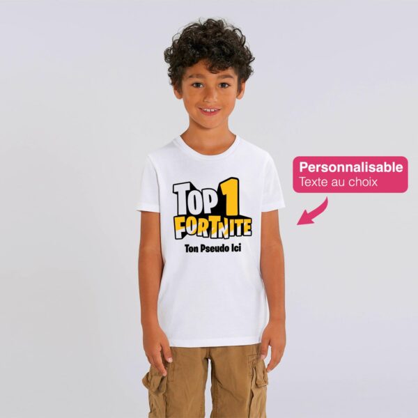 chemise personnalisée top 1 battle royale avec votre surnom personnalisé