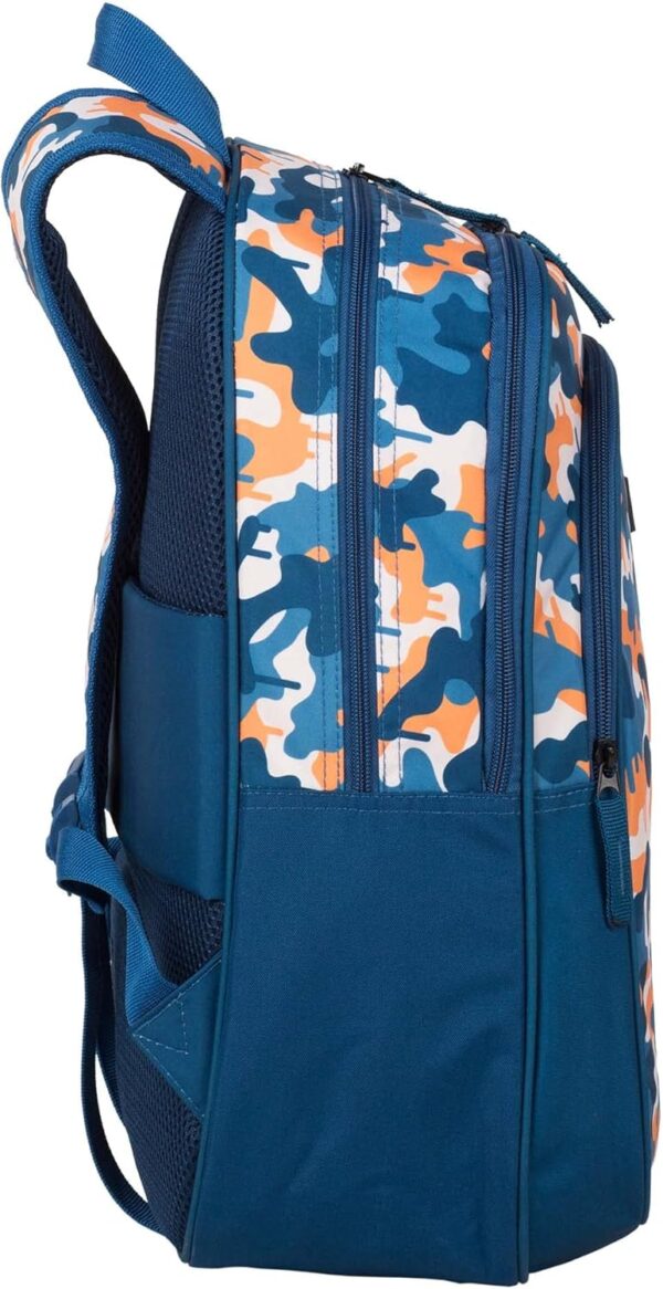 sac à dos scolaire fortnite blue camo deux poches principales et une poche avant adaptable aux poussettes intérieur doublé bretelles et dos rembourrés 42x32x20 cm sacs à jouets