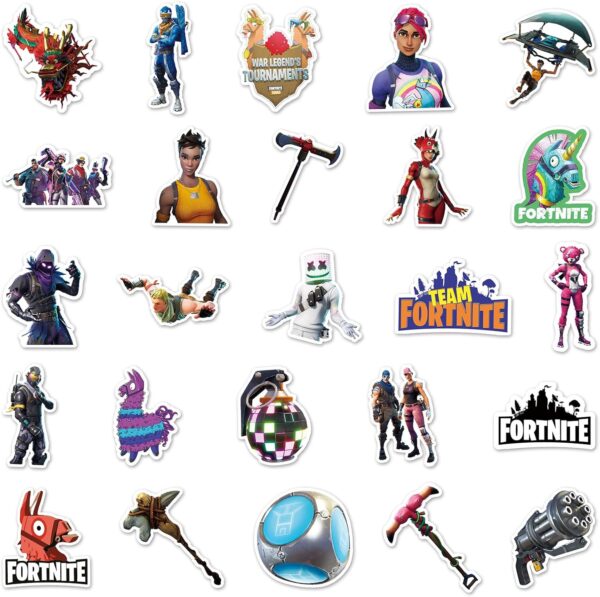 100 autocollants de jeu fortnite autocollants en vinyle imperméables pour décoration diy moto style doodle autocollants ordinateur vélo skateboard skis bagages autocollants macbook ipad