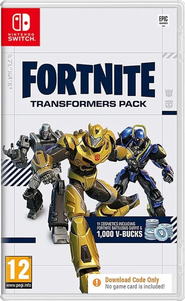 fortnite pack transformateurs (code dans la boîte) (nintendo switch)