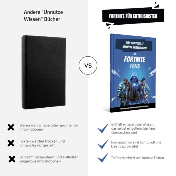 connaissances inutiles pour les passionnés de fortnite | livre fortnite | quinze livres drôles | cadeaux pour les joueurs | fan de fortnite | produits fortnite | ... choses | bataille royale | personnages fortifiés