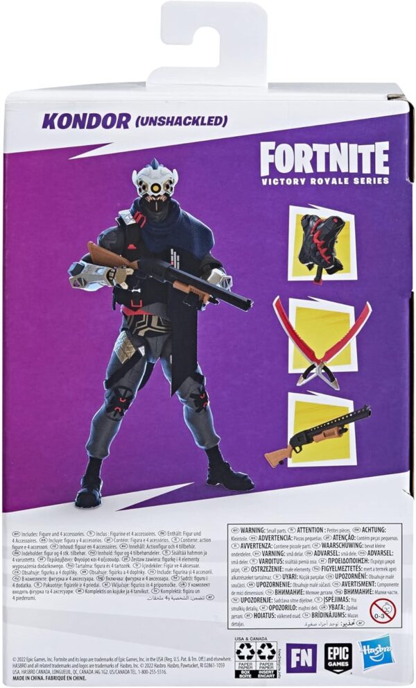 hasbro fortnite victory royale series condor (unchained) figurine à collectionner avec accessoires – 8 ans et plus – 15,2 cm