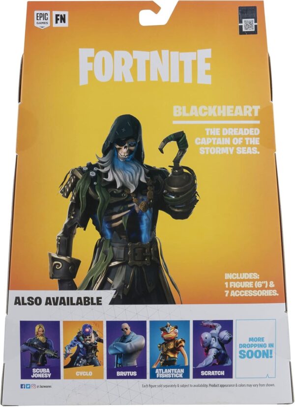 jazwares fortnite figurine coeur noir 15cm