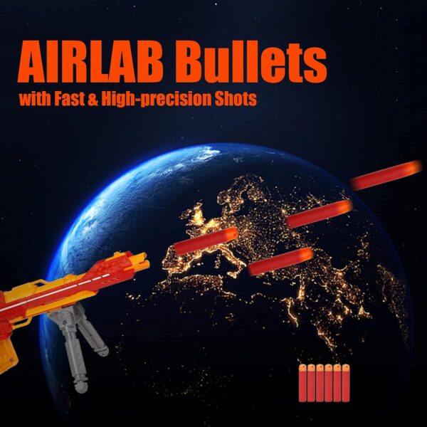 airlab 60 pièces fléchettes pour nerf mega blasts, balles de 9,5 cm pour nerf fortnite mega gun, recharge d'accessoires de balle de munitions de flèche pour nerf n strike elite mega, cadeau de noël halloween, rouge