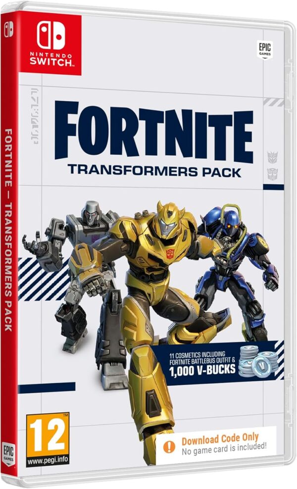 fortnite pack transformateurs (code dans la boîte) (nintendo switch)