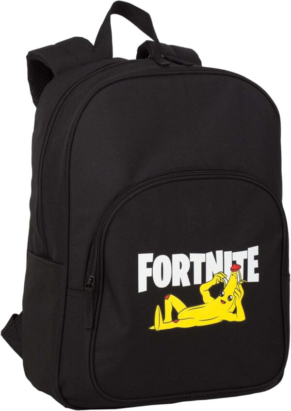 sac à dos scolaire fortnite crazy banana poche principale et poche avant adaptable aux chariots comprend compartiment ordinateur bretelles et dos rembourrés 41x30,5x12 cm sacs de gibier