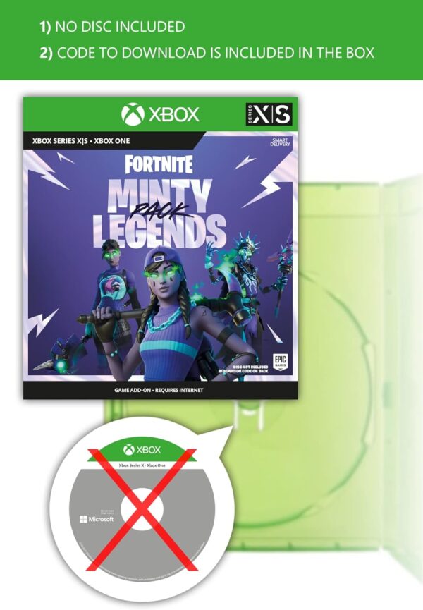 fortnite : fresh legends pack (code de téléchargement du jeu dans la boîte) xbox