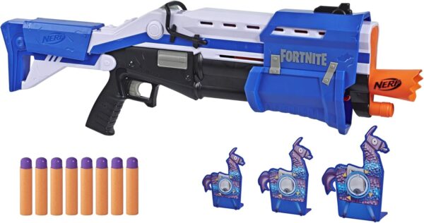 nerf fortnite ts r, cibles officielles fortnite lama et méga fléchettes