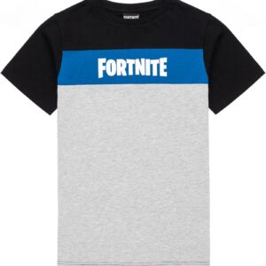 fortnite logo t shirt garçon corker t shirt à manches courtes noir