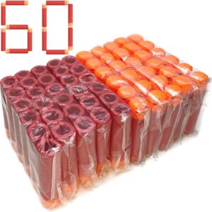 airlab 60 pièces fléchettes pour nerf mega blasts, balles de 9,5 cm pour nerf fortnite mega gun, recharge d'accessoires de balle de munitions de flèche pour nerf n strike elite mega, cadeau de noël halloween, rouge