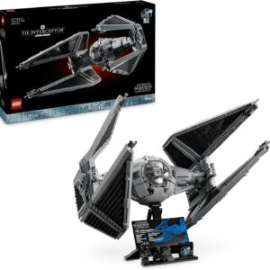 lego star wars tie interceptor bâtiment pour adultes ultimate collector series s réplique de chasseur en brique à construire, collectionner et exposer 75382