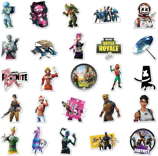 100 autocollants de jeu fortnite autocollants en vinyle imperméables pour décoration diy moto style doodle autocollants ordinateur vélo skateboard skis bagages autocollants macbook ipad