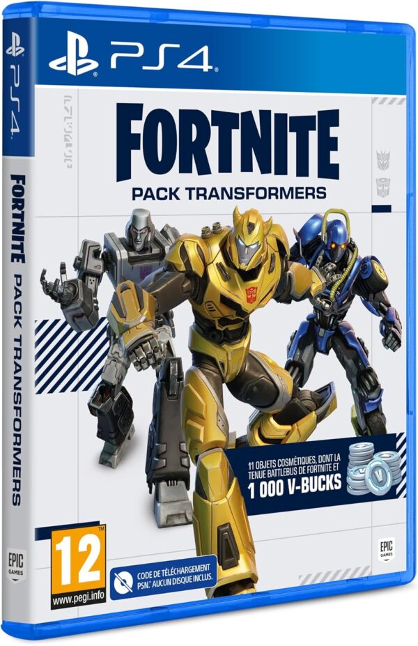 fortnite transformers pack (code de téléchargement du jeu dans la boîte) ps4