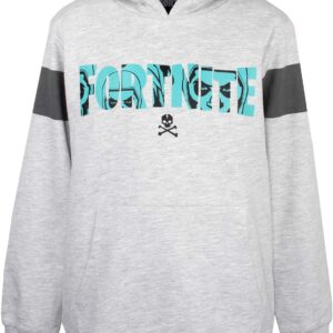 sweat à capuche fortnite, gris