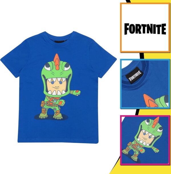 fortnite flossing rex chemise, enfants, 7 15 ans, bleu royal, marchandise officielle