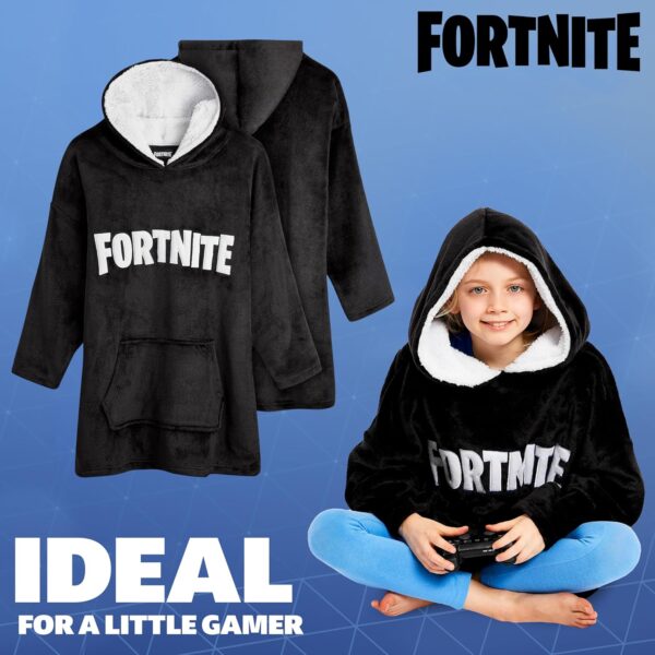 fortnite extra large sweat à capuche, pull surdimensionné pour enfants en fourrure ultra douce taille unique 7 14 ans, cadeau pour garçon fille adolescent joueur