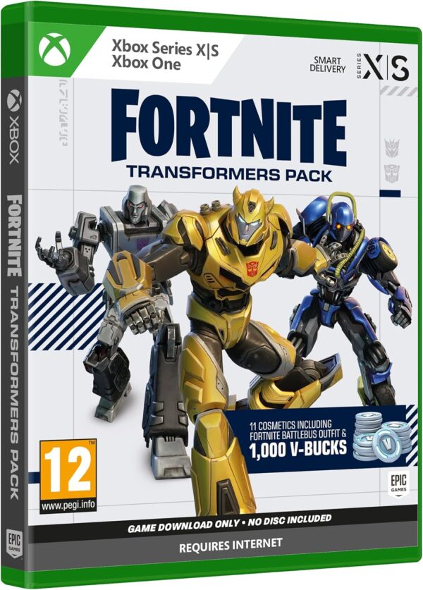 fortnite transformers pack (code de téléchargement du jeu dans la boîte) xbox series