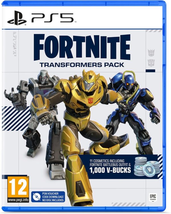 fortnite transformers pack (code de téléchargement du jeu dans la boîte) ps5