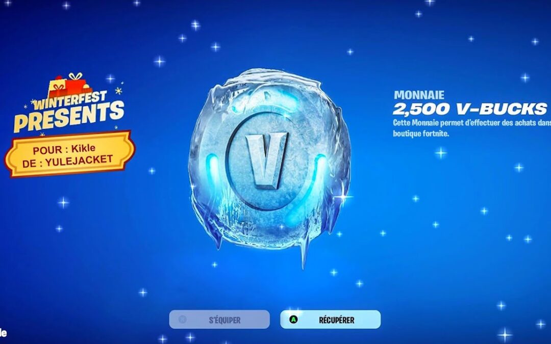 Voici Comment RÉCUPÉRER les 2,500 V-bucks de NOEL sur Fortnite !! (Faites vite)