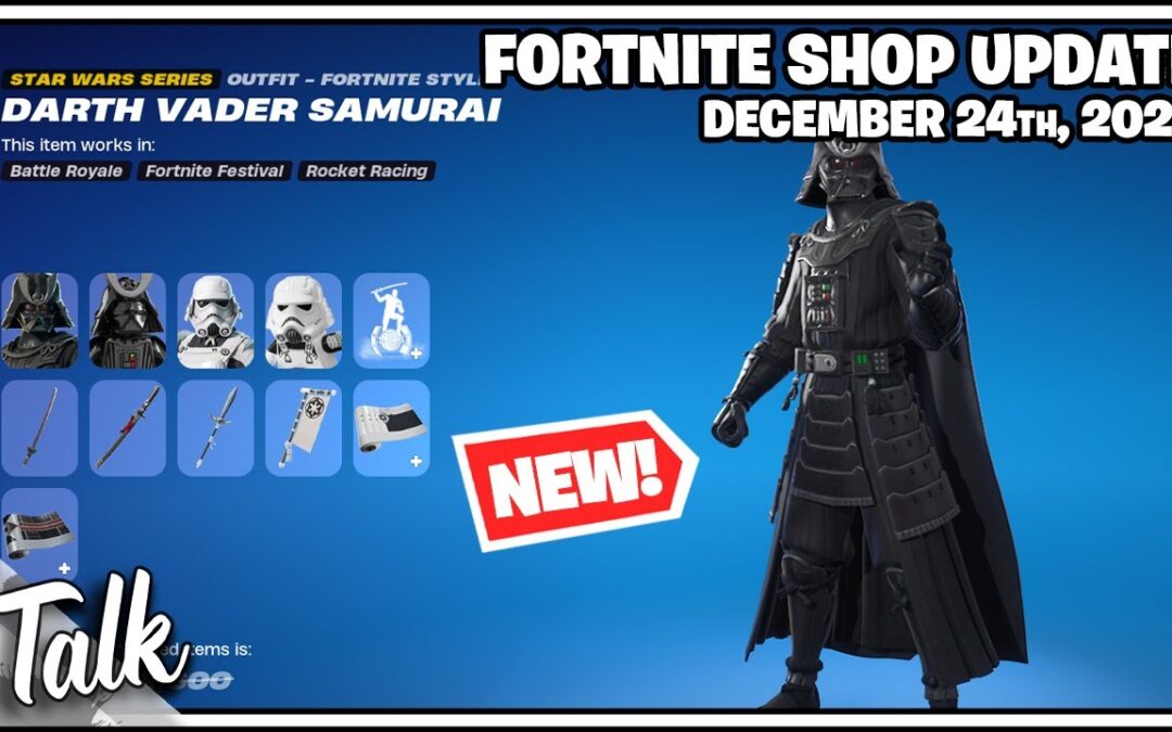 *NOUVEAU* ENSEMBLE SAMOURAÏ DARK VADER ! Boutique d’objets Fortnite [December 24th, 2024] (Fortnite Chapitre 6)