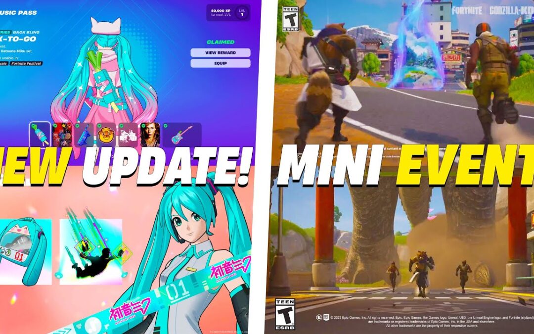 Mise à jour Fortnite DEMAIN et tout ce à quoi s’attendre ! (Hatsune Miku, Godzilla BOSS)