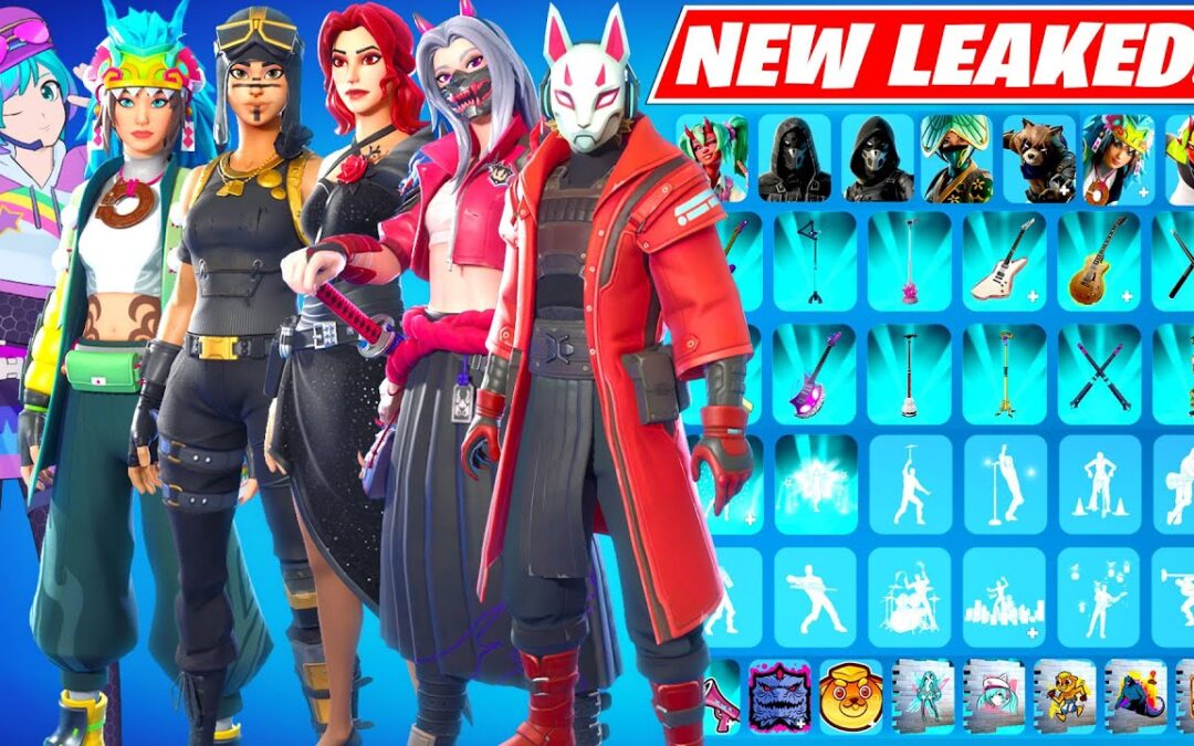 Fortnite Tous les NOUVEAUX skins et émoticônes fuites v33.20 (Hatsune Miku, Godzilla, OG Styles, Crew Pack)