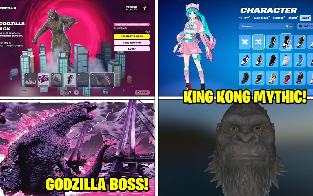 *NOUVEAU* MISE À JOUR FORTNITE ! (Hatsune Miku et Godzilla Boss !)