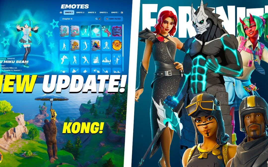 Mise à jour Fortnite et TOUT NOUVEAU ! (Godzilla Boss, KONG, Kaiju No 8, COLLABS)