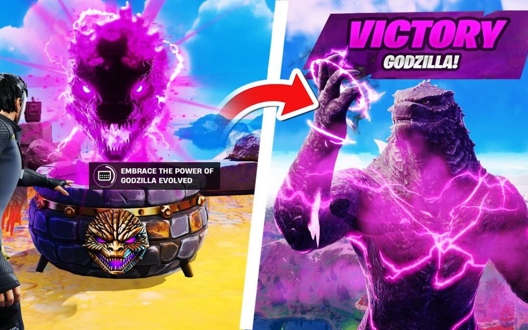 LE *NOUVEAU* MYTHIQUE du souffle atomique de GODZILLA dans Fortnite !