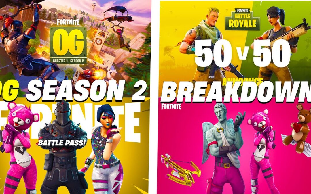 Fortnite OG Saison 2 NOUVELLES ET RÉPARTITION ! (Battle Pass COMPLET, Remix Skins)